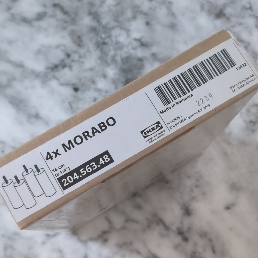 IKEA MORABO Sofa Leg Set in Light Wood